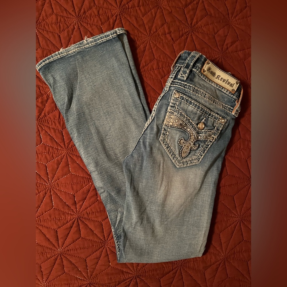 Rock Revival Jeans Boot Cut, Lightly Worn